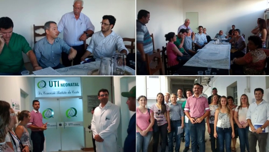 Municípios da microrregião se comprometem em não deixar fechar as UTI NEONATAL e ADULTO da SANTA CASA DE FORMIGA reunião santa casa misericórdia